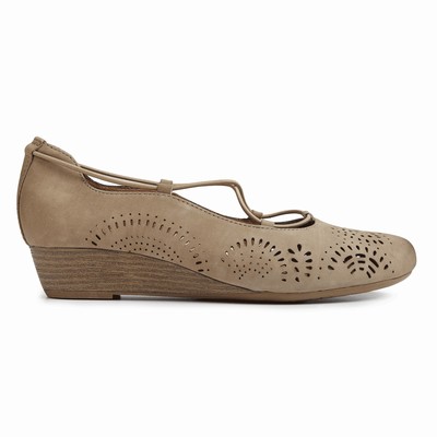 Rockport Cobb Hill Judson Cross Wedges Damen Khaki DNV-128793
